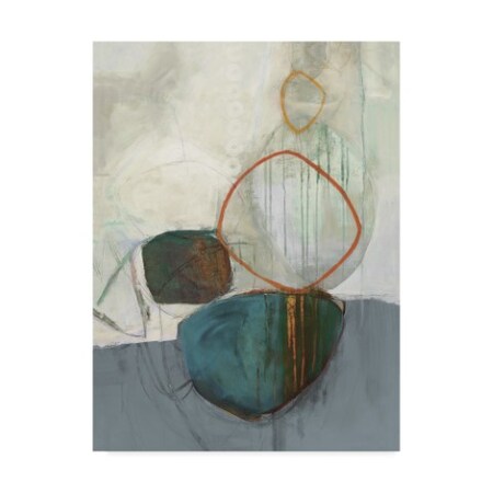 Trademark Fine Art Jane Davies 'Circle Tower Turquoise' Canvas Art, 14x19 WAP07419-C1419GG